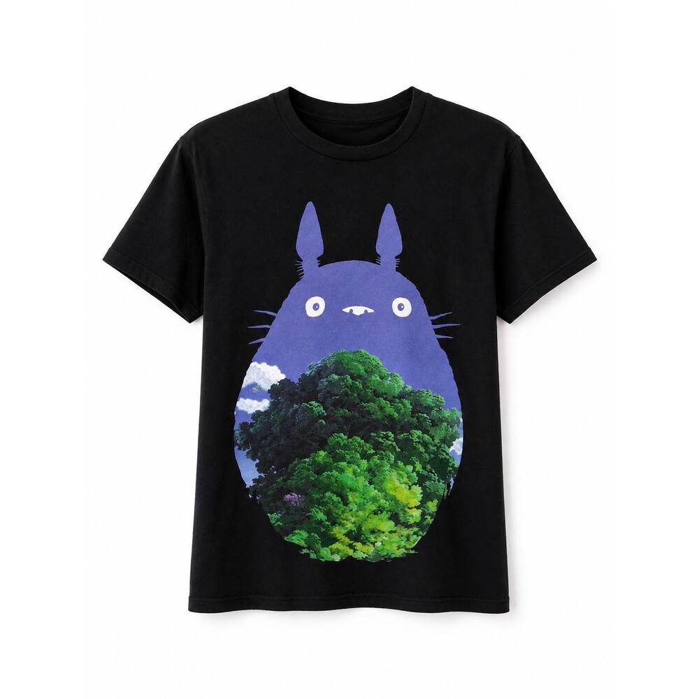 Studio Ghibli My Neighbor Totoro Black T Shirt Unisex Small Bioworld